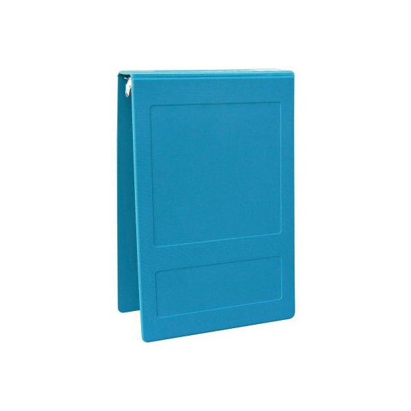 Omnimed 1-1/2" Molded Ring Binder, 3-Ring, Top Open, Holds 300 Sheets, Aqua